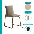 Conjunto De Sala De Jantar 6 Cadeiras Chloe Carraro Nogal Rosê