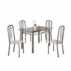 Conjunto De Sala De Jantar Com 4 Cadeiras Lívia Arabesco/ Pra
