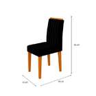 Conjunto De Sala De Jantar Jasmin Com Mesa De 1 20m E 4 Cadei