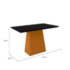 Conjunto De Sala De Jantar Jasmin Com Mesa De 1 20m E 4 Cadei