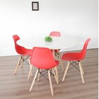 Conjunto De Sala De Jantar Mesa 120x75cm Tampo Mdf Com 4 Cade