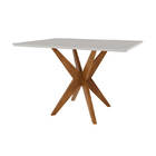 Conjunto De Sala De Jantar Mesa Donna E 4 Cadeiras Rainha Mel