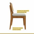 Conjunto De Sala De Jantar Mesa Donna E 4 Cadeiras Rainha Mel