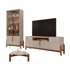 Conjunto De Sala Léia Off White Cedro