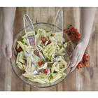 Conjunto De Saladeira + 2 Talheres Em Acrílico Transparente K