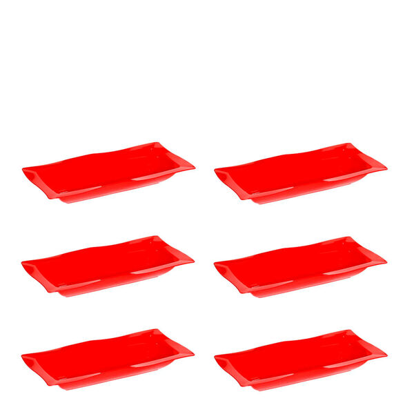 Conjunto De Saladeira Moove 5l 6 Peças Vermelho Em Polipropil