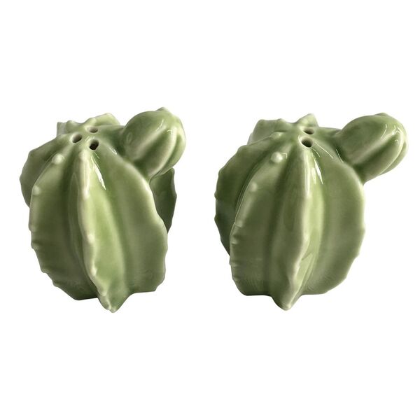 Conjunto De Saleiro E Pimenteiro - Cactos - 2 Pcs