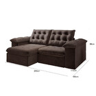 Conjunto De Sofá 2 E 3 Lugares - Bilbao Bege