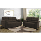Conjunto De Sofá 2 E 3 Lugares Clássico Cama Inbox 1,50x2,00m