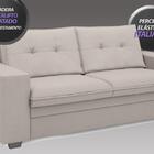 Conjunto De Sofá 2 E 3 Lugares Fixo Verona Velosuede Bege - N