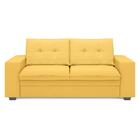 Conjunto De Sofá 2 E 3 Lugares Fixo Verona Velosuede Canário