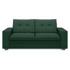 Conjunto De Sofá 2 E 3 Lugares Fixo Verona Velosuede Verde -