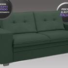 Conjunto De Sofá 2 E 3 Lugares Fixo Verona Velosuede Verde -