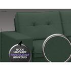 Conjunto De Sofá 2 E 3 Lugares Fixo Verona Velosuede Verde -