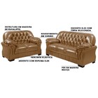 Conjunto De Sofá 2 E 3 Lugares Sala De Estar Betty Pu Sintéti