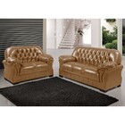 Conjunto De Sofá 2 E 3 Lugares Sala De Estar Betty Pu Sintéti