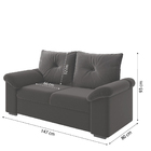 Conjunto De Sofá 2 E 3 Lugares Taurus Veludo Mamflex