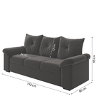 Conjunto De Sofá 2 E 3 Lugares Taurus Veludo Mamflex