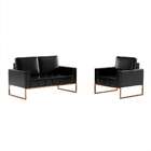 Conjunto De Sofá 2 Lugares Com 1 Poltrona Atena Revestimento