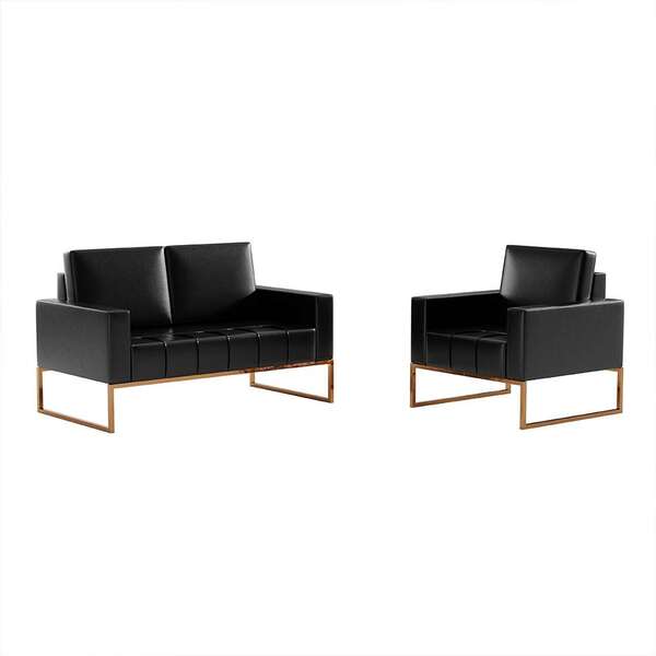 Conjunto De Sofá 2 Lugares Com 1 Poltrona Atena Revestimento