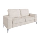 Conjunto De Sofá 3 E 2 Lugares Casa De Pedra Estofados Bege