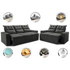 Conjunto De Sofá 3 E 2 Lugares Retrátil E Reclinável 2,00x1,5