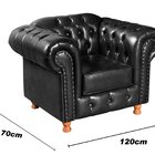 Conjunto De Sofá 3 Lugares E 1 Poltrona Chesterfield Luís Xv