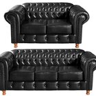 Conjunto De Sofá 3 Lugares E 2 Lugares Chesterfield Luís Xv P