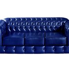 Conjunto De Sofá 3 Lugares E 2 Poltronas Chesterfield Luís Xv