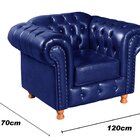 Conjunto De Sofá 3 Lugares E 2 Poltronas Chesterfield Luís Xv