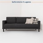 Conjunto De Sofá Antúrio 3 E 2 Lugares Com Usb Em Linho Cabec