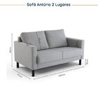 Conjunto De Sofá Antúrio 3 E 2 Lugares Com Usb Em Linho Cabec