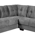 Conjunto De Sofá De Canto Santiago - Hellen - Cinza