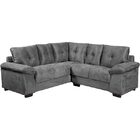 Conjunto De Sofá De Canto Santiago - Hellen - Cinza