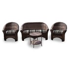 Conjunto De Sofá Fibra Sintética Bali - 1 Sofá 2l + 2 Poltron