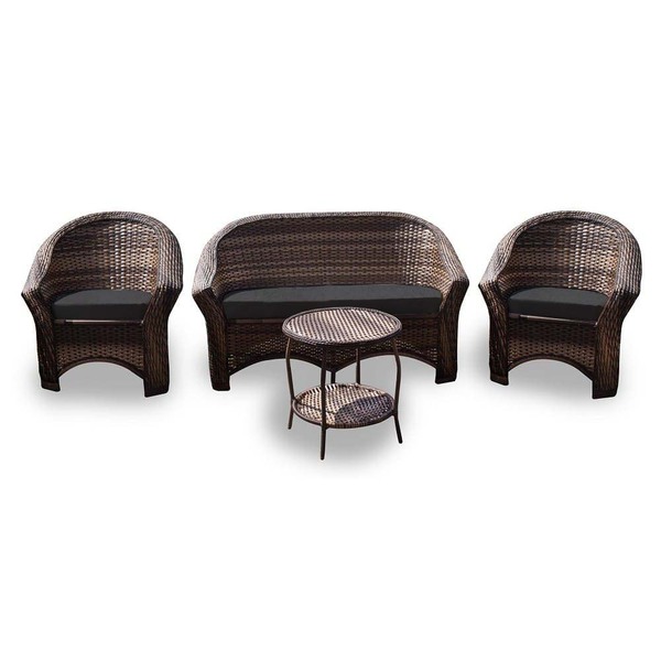 Conjunto De Sofá Fibra Sintética Bali - 1 Sofá 2l + 2 Poltron