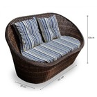 Conjunto De Sofá Fibra Sintética Bola - 1 Sofá 2 L + 2 Poltro