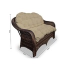 Conjunto De Sofá Fibra Sintética Janaína - 1 Sofá 2l + 2 Polt