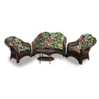 Conjunto De Sofá Fibra Sintética Janaína - 1 Sofá 2l + 2 Polt