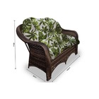 Conjunto De Sofá Fibra Sintética Janaína - 1 Sofá 2l + 2 Polt