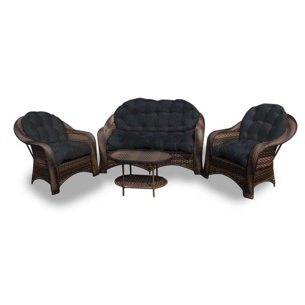 Conjunto De Sofá Fibra Sintética Janaína - 1 Sofá 2l + 2 Polt