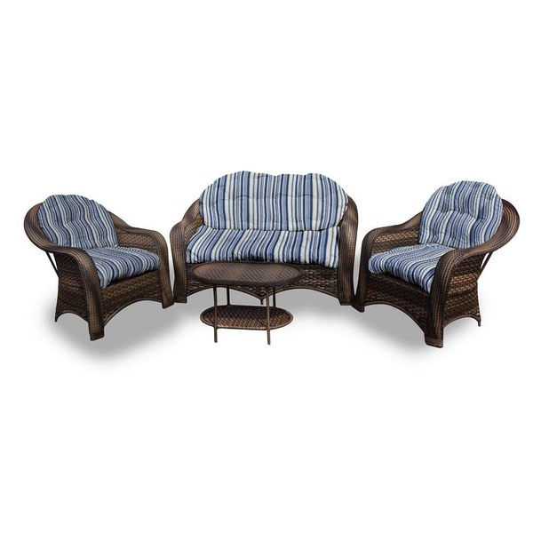 Conjunto De Sofá Fibra Sintética Janaína - 1 Sofá 2l + 2 Polt