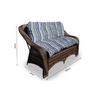 Conjunto De Sofá Fibra Sintética Melo - 1 Sofá 2 L + 2 Poltro