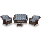 Conjunto De Sofá Fibra Sintética Naja - 1 Sofá 2 L + 2 Poltro