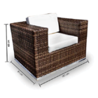 Conjunto De Sofá Fibra Sintética Quadrado - 1 Sofá 2l + 2 Pol