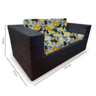 Conjunto De Sofá Fibra Sintética Tabaco Quadrado - 1 Sofá 2l