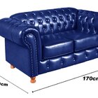 Conjunto De Sofá Luís Xv 2 Lugares + 2 Poltronas Chesterfield