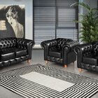 Conjunto De Sofá Luís Xv 2 Lugares + 2 Poltronas Chesterfield
