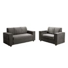 Conjunto De Sofá Maceió 2 E 3 Lugares Cinza