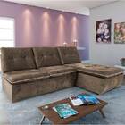 Conjunto De Sofá Nuk 2 Lugares E Chaise - Móveis Estrela - Ch